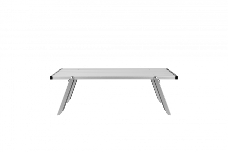 2401 MINI ALUNIUM TABLE S стол скл. алюм (серебристый)
