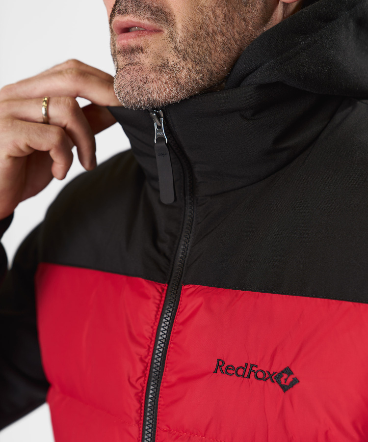 Жилет пуховый Nansen R Мужской (XL, 1210/т.красный/черный, , , , , )