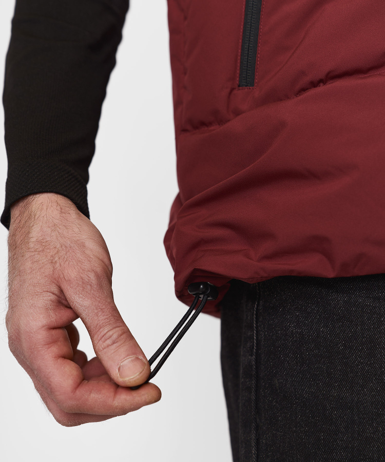 Жилет пуховый Nansen IV Мужской (S, 1110/бордовый/черный, , , , , )