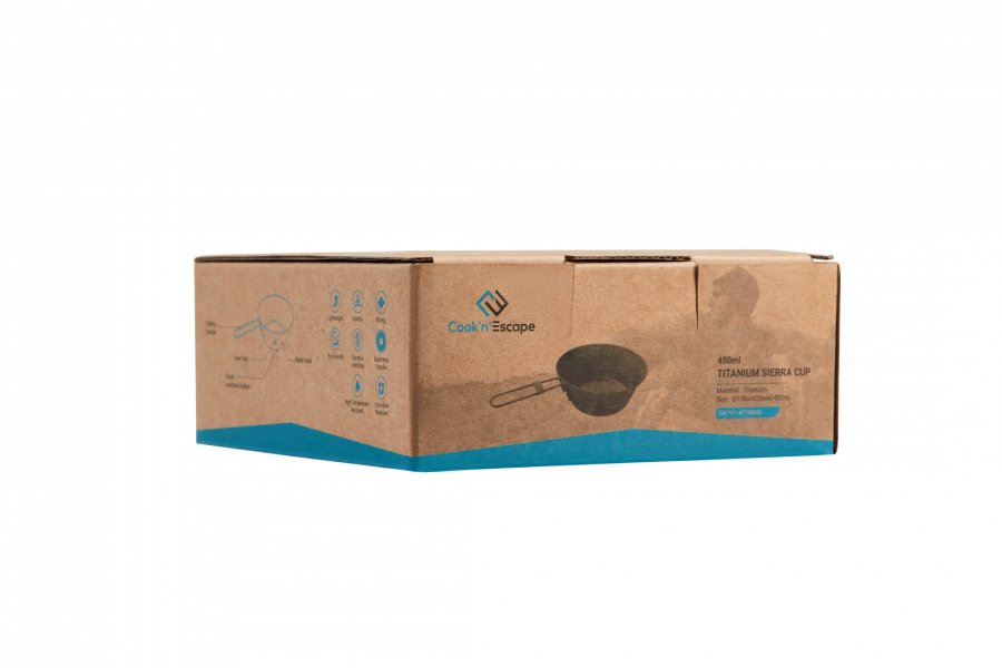 King Camp ca2101 450ml titanium sierra cup ковшик со складными ручками