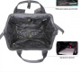  b0297 casual backpack рюкзак (т. серый)