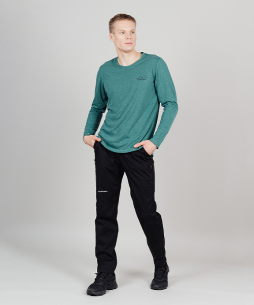 Футболка Nordski Move Alpine Green с длинным рукавом (46, Alpine Green, , , , , )