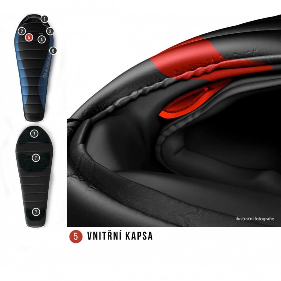 DRAPE -20°С 220х85 пуховый спальный мешок (пух, левый)