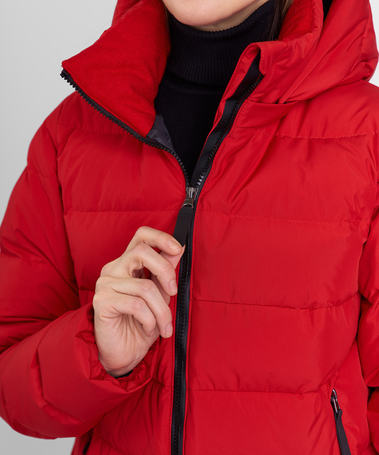 Пальто пуховое Siberia III Женское (M, 1300/красный, , , , , )