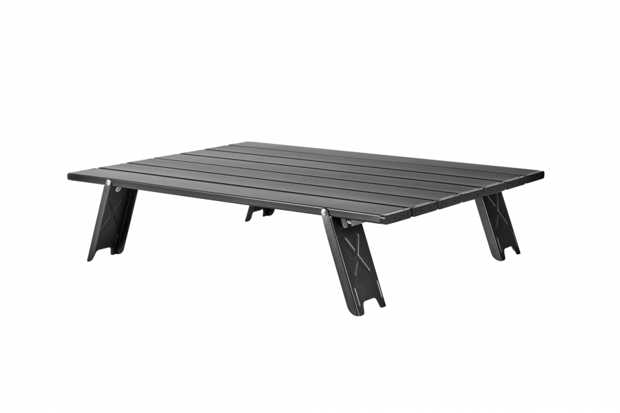 2403 MINI ALUNIUM TABLE L стол скл. алюм (черный)