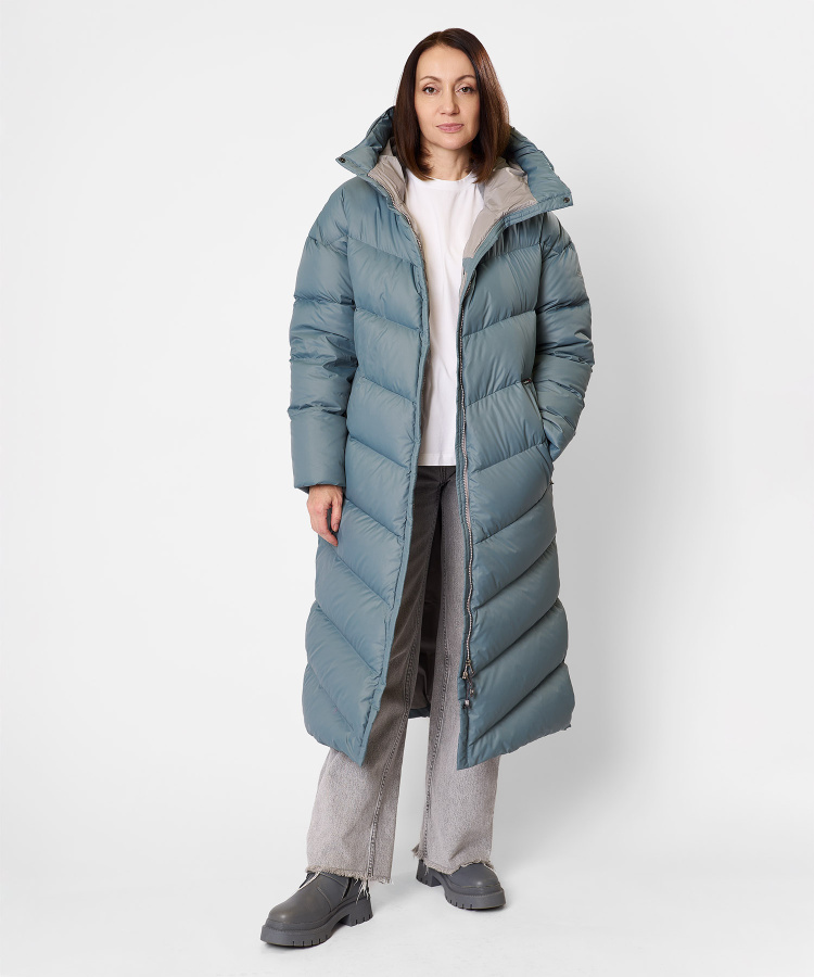 Пальто пуховое Astra Женское (XL, 6800/голубая глина, , , , , )