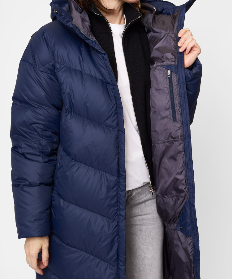 Пальто пуховое Astra Женское (S, 9100/т.синий, , , , , )