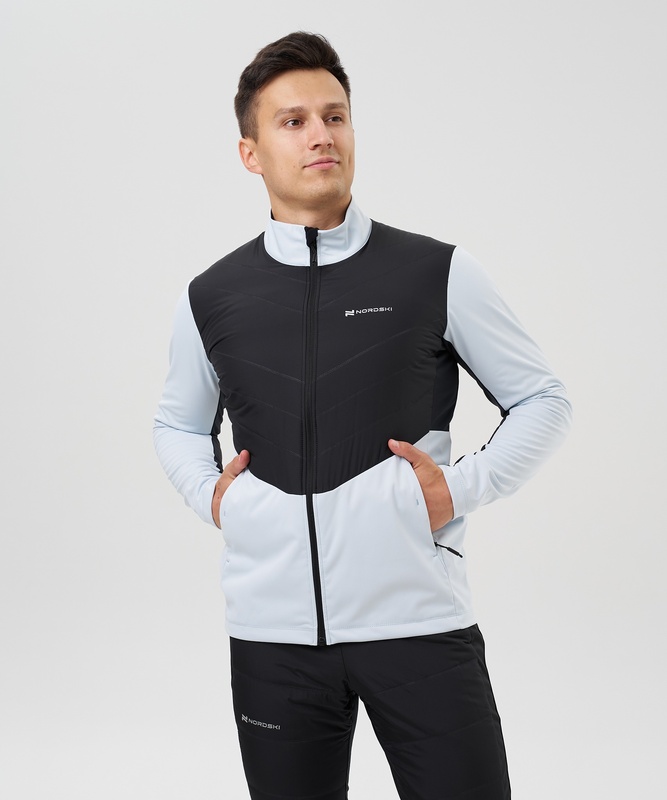 Куртка Nordski Hybrid Pro 2.0 Pearl Blue/Black (52-XL, Pearl Blue/Black, , , , , )