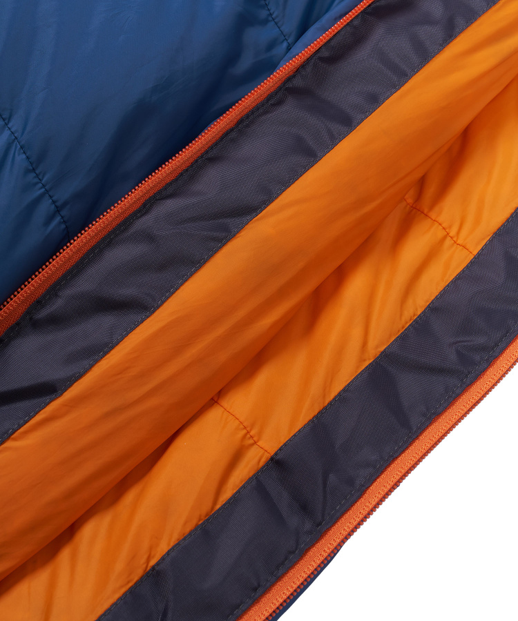 Спальный мешок пуховый Yeti-20C left (Long, 9723/деним/оранжевый, , , , , )