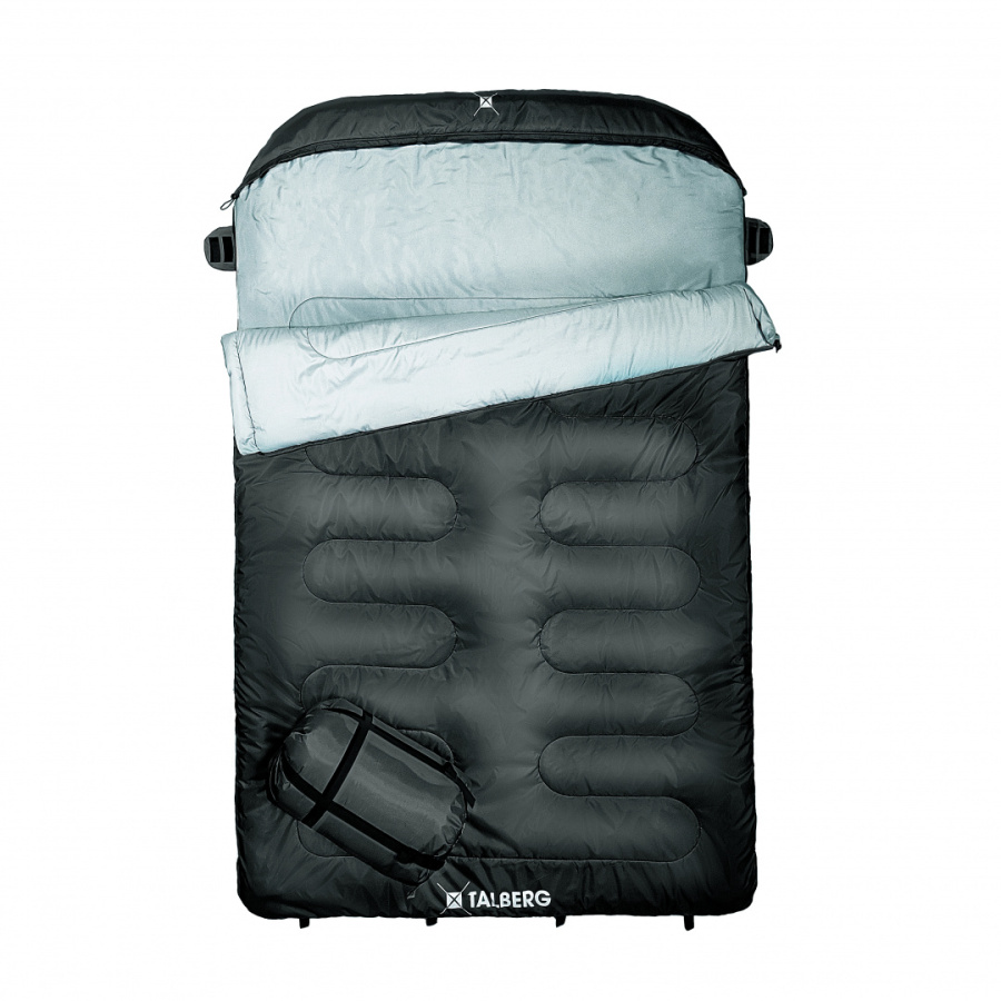 AOSTA DOUBLE 0°C, двехместный спальный мешок (голубой)