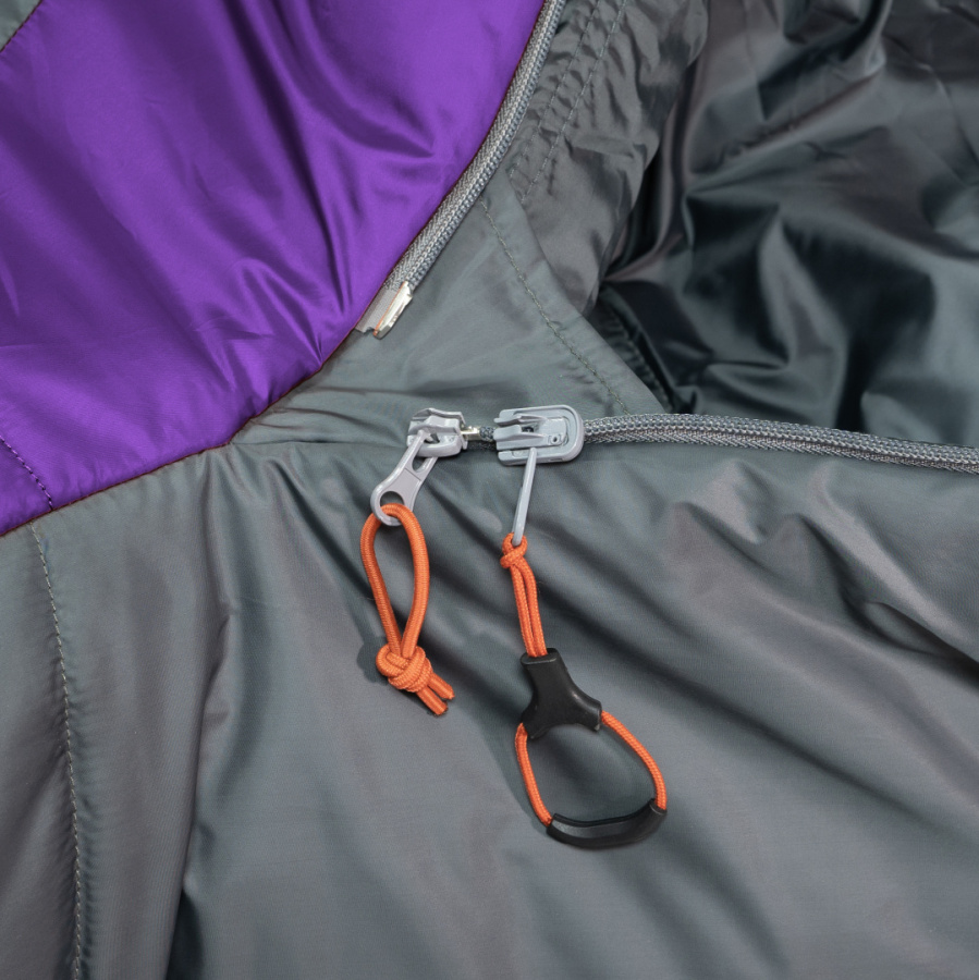 SUMMIT EXP -18°C спальный мешок (-18С, серый/зеленый правый)