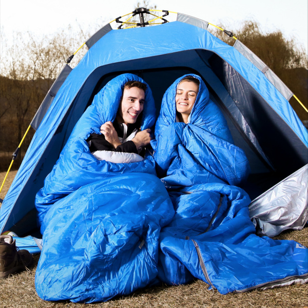 King Camp 3221 oasis 250s -3c 140+25 х 70 см спальный мешок (синий, левый)