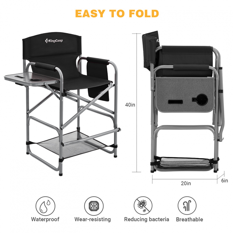 2023 Tall Director Chair кресло скл. сталь (82/58×59×67/103 cm)