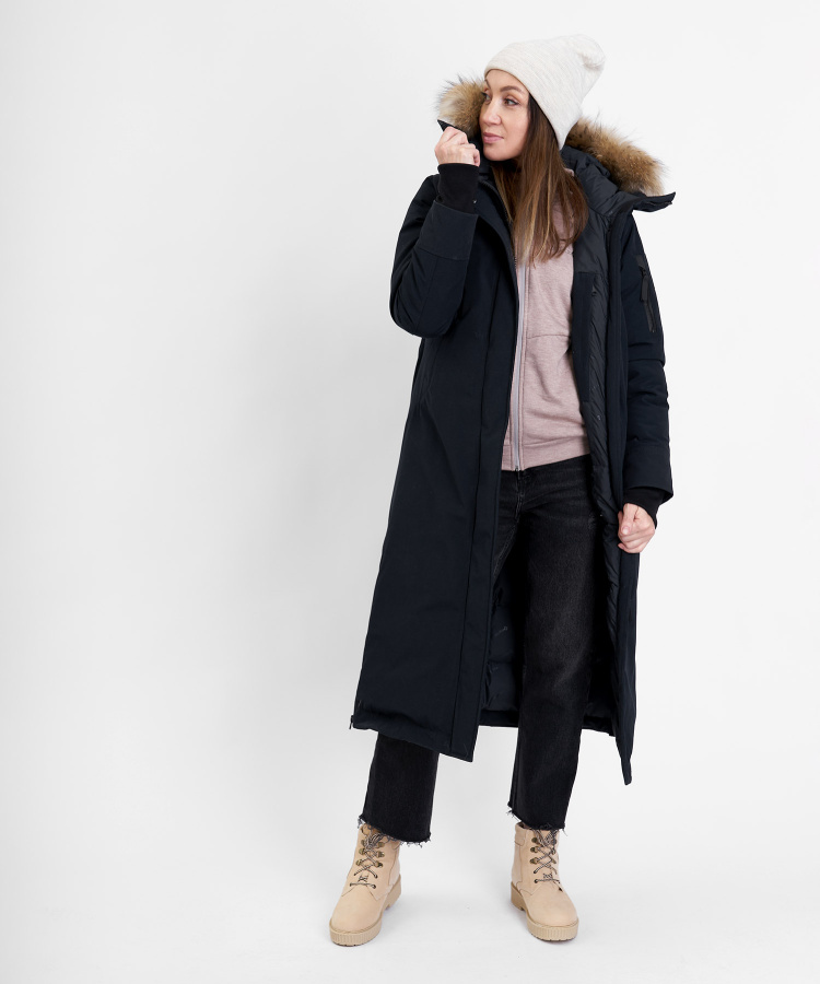 Пальто пуховое Aurora III Женское (XL, 1000/черный, , , W23-24, , )