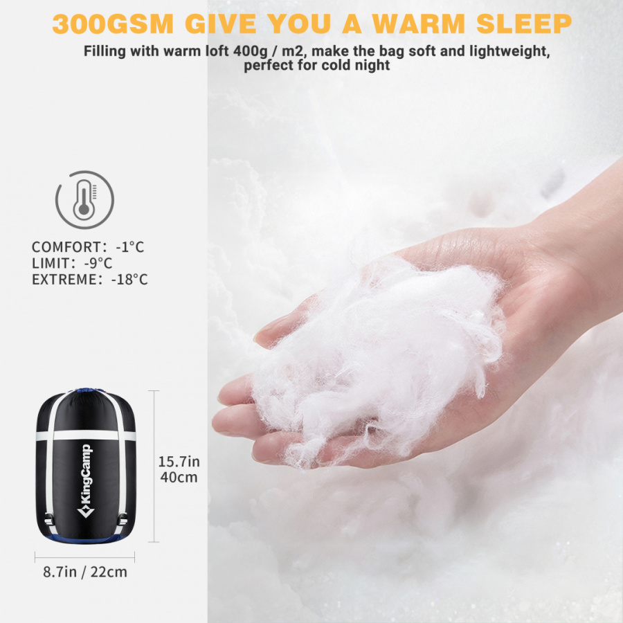 2002 SUPERIOR 400L -18С 205x84 спальный мешок (-18°C, красный, правый)