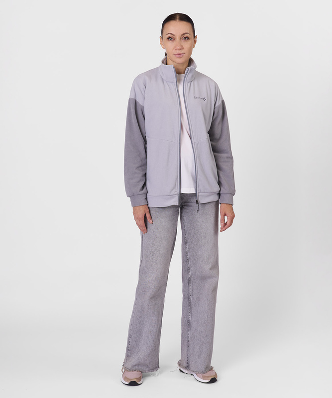 Джемпер Camp Jacket Женский (S, 7040/св.серый/серый, , , , , )
