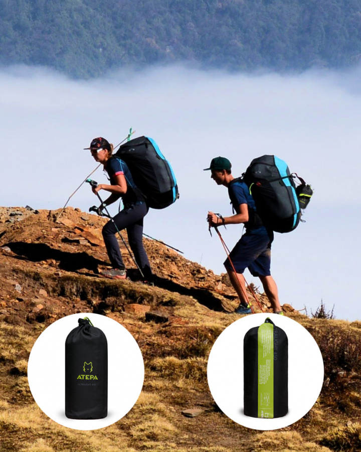 1903 ULTRALIGHT 450 коврик надувной (св.серый, 186х53х7 )