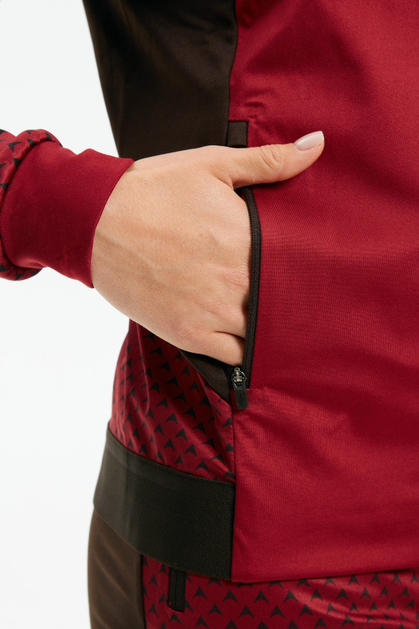 Куртка д/жен. "Баланс 2.0" (XL(50/176), бордовый_кофейный, , , , , )