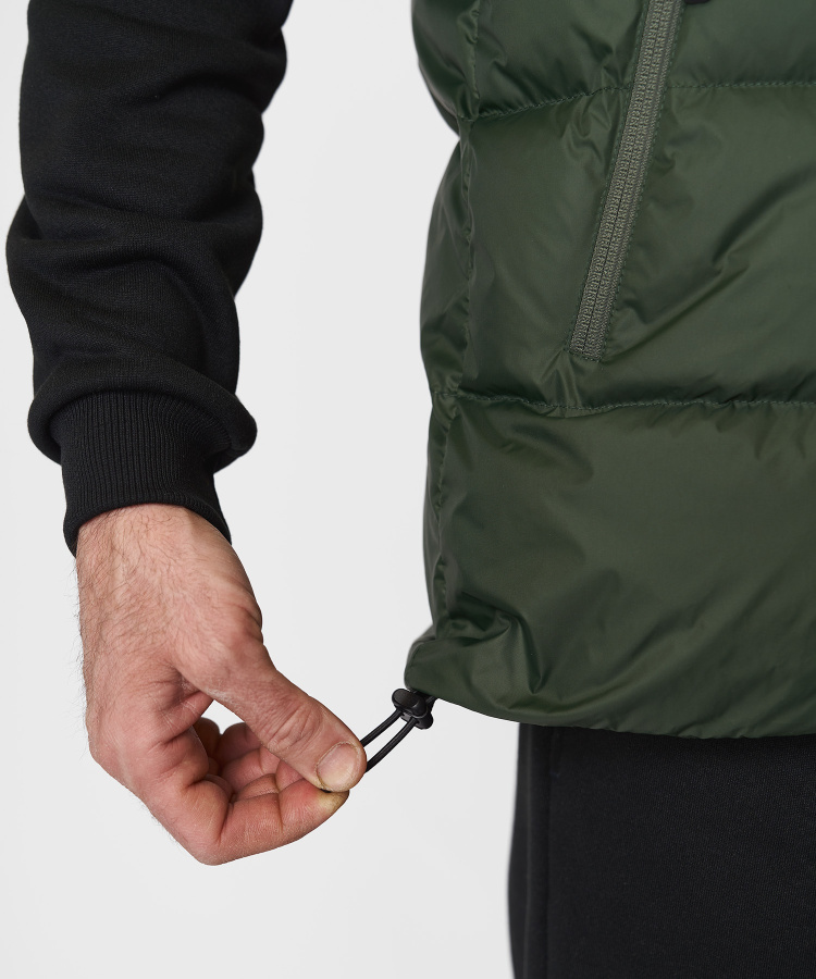 Жилет пуховый Nansen R Мужской (S, 5110/т.зеленый/черный, , , , , )