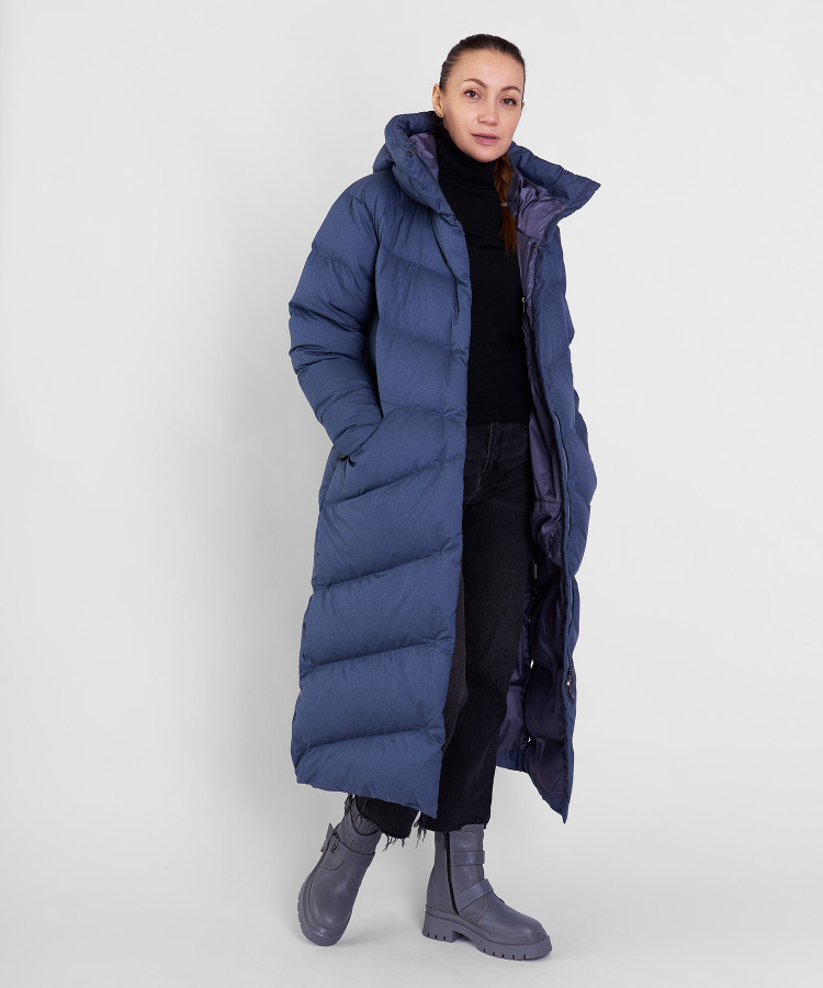 Пальто пуховое Ester VI Женское (XL, 9700/деним, , , , , )