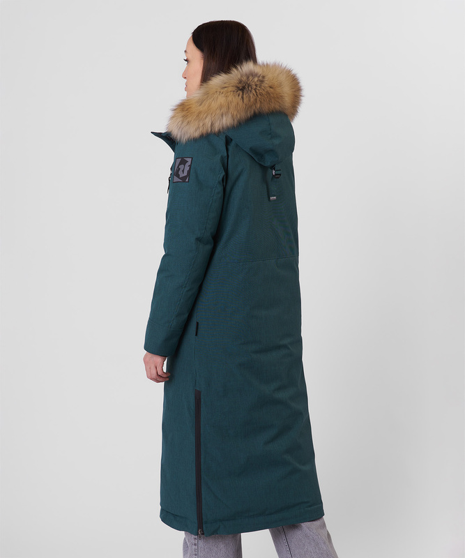 Пальто пуховое Aurora III DF Женское (L, 7100/petrol, , , , , )