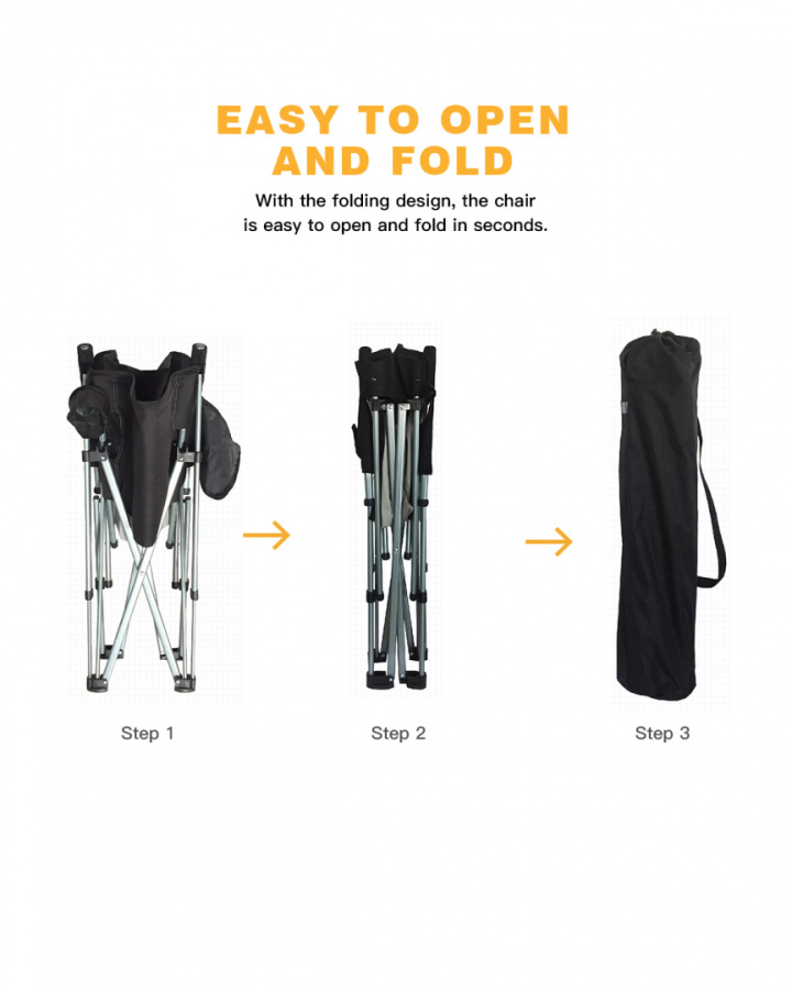 3825 Hard Arm Chair кресло скл. cталь (59х83х95см, черный-серый )