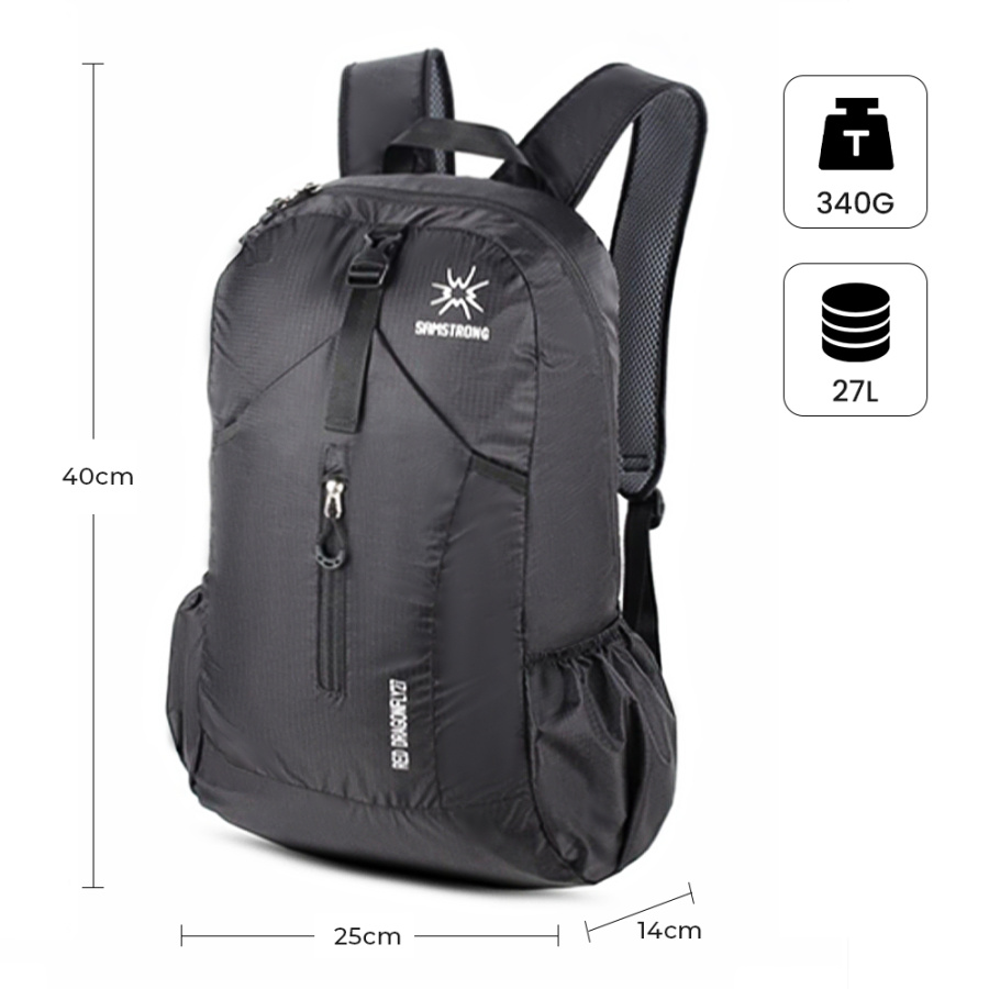 B0084 RED DRAGONFLY 27 Ультралегкий рюкзак (27 черный)