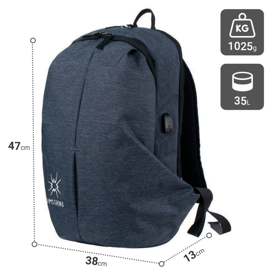 B0411 BUSINESS BACKPACK Рюкзак (синий)