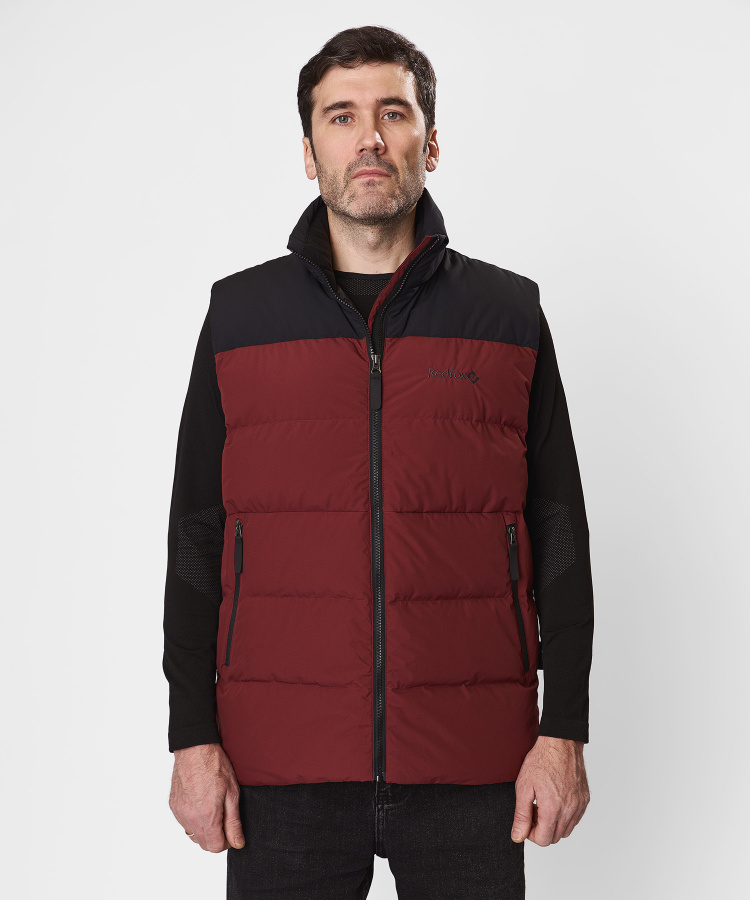 Жилет пуховый Nansen IV Мужской (S, 1110/бордовый/черный, , , , , )