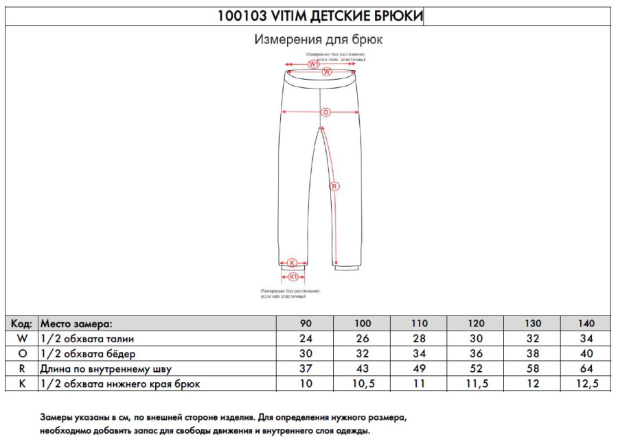 *100103 Брюки детские VITIM (140, 445 голубая бездна, , , , , )