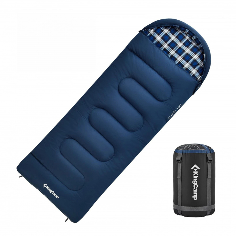 2212 CLOUD 400 -15°С 230х90 спальный мешок (-15С, коричневый правый)