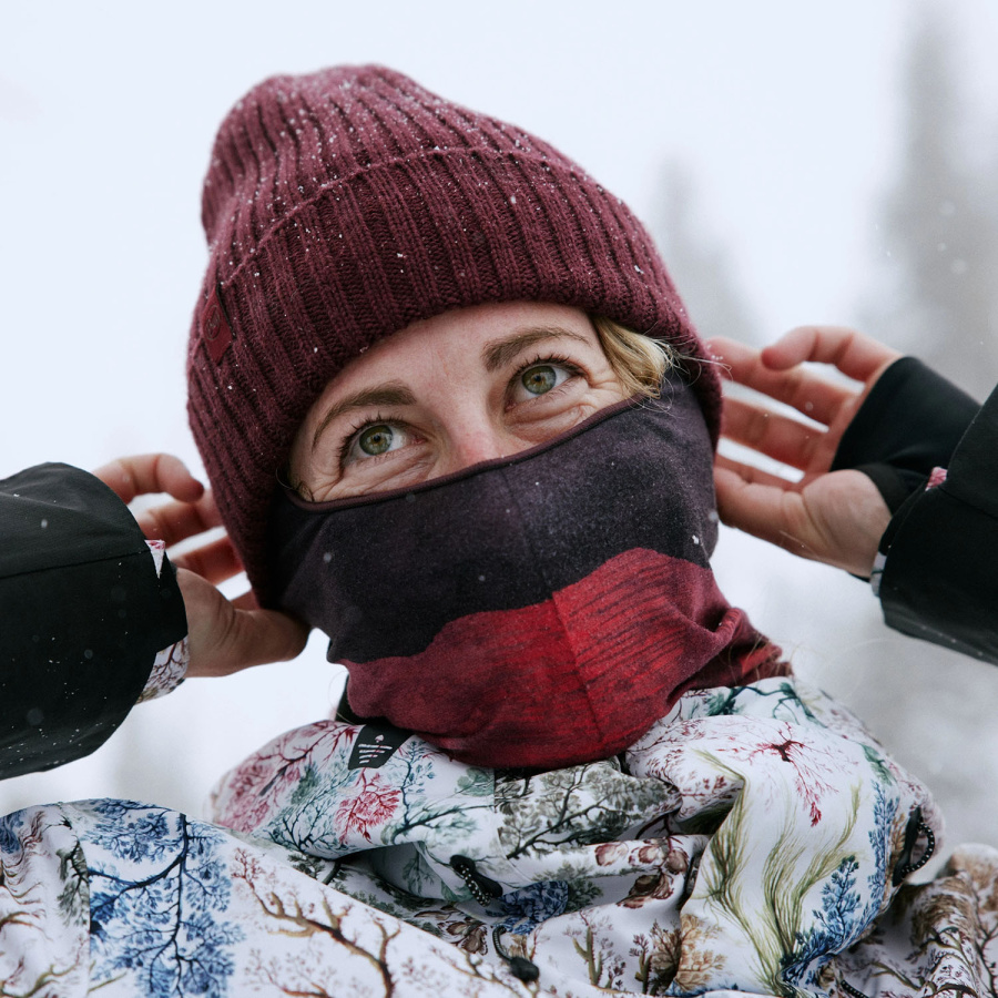 Шапка BUFF KNITTED HAT (One Size, Norval Maroon, , , , , )