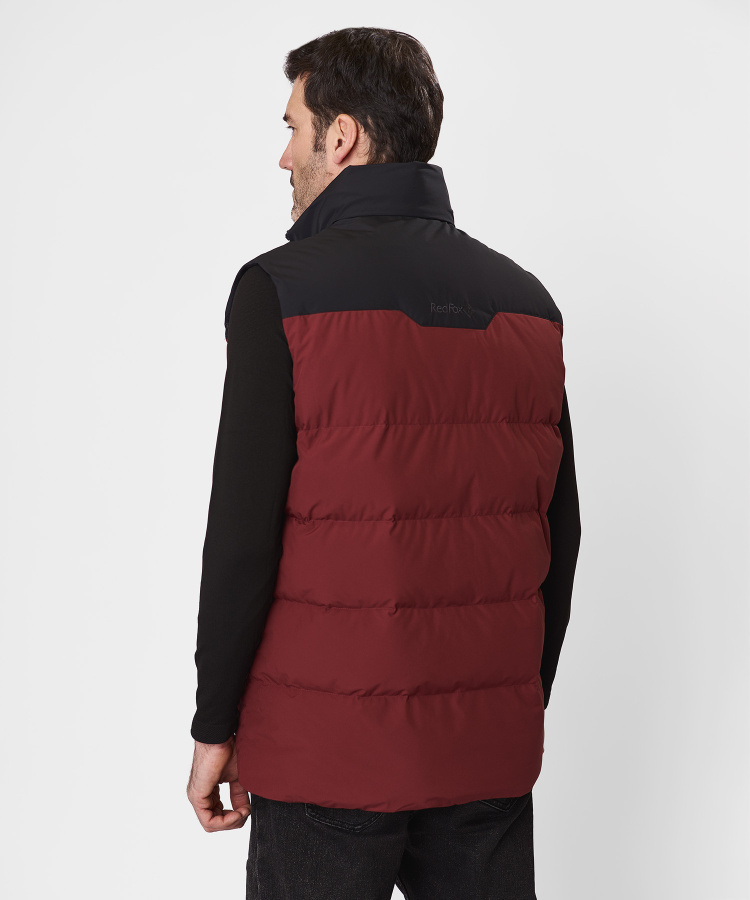Жилет пуховый Nansen IV Мужской (S, 1110/бордовый/черный, , , , , )