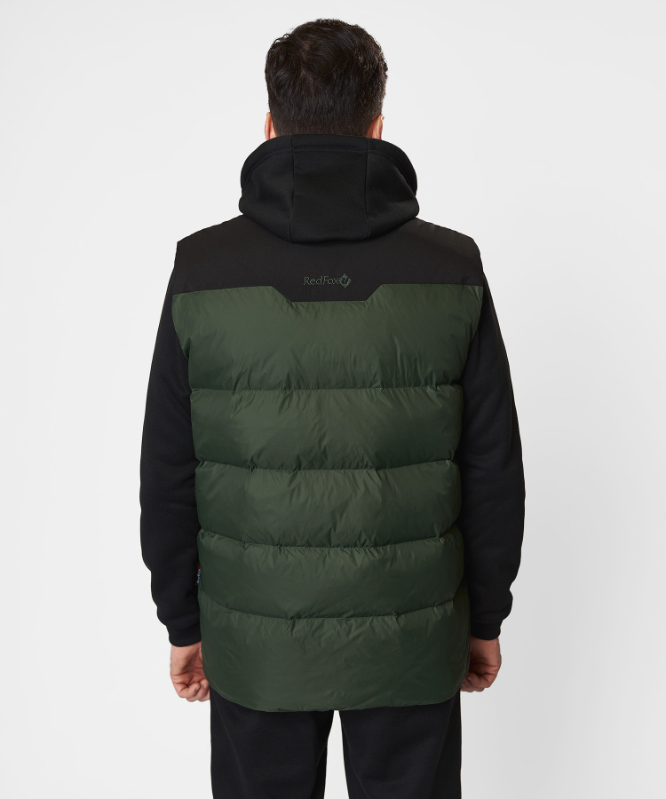 Жилет пуховый Nansen R Мужской (S, 5110/т.зеленый/черный, , , , , )