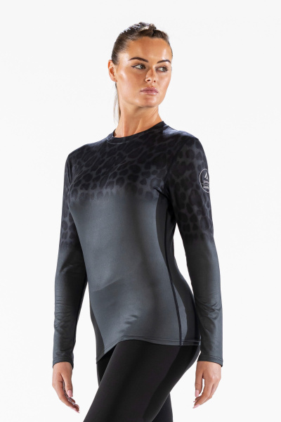 Термобелье футболка COZY JAG CREW NECK женская (XS, 020 Black, , , , , )