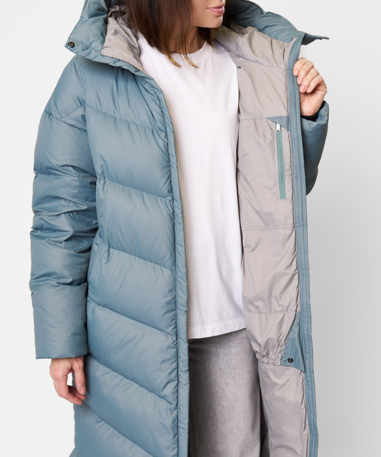 Пальто пуховое Astra Женское (XL, 6800/голубая глина, , , , , )