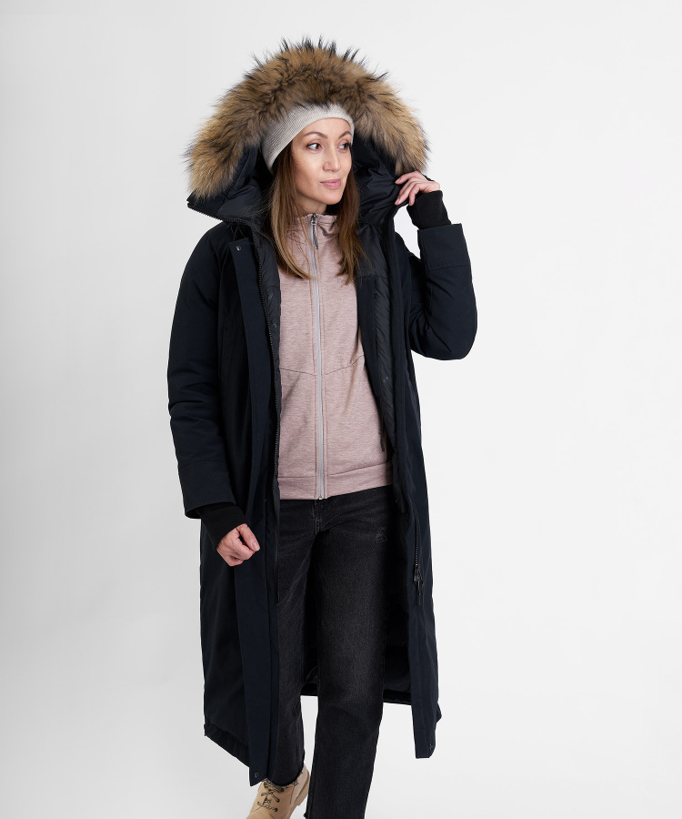 Пальто пуховое Aurora III Женское (XL, 1000/черный, , , W23-24, , )