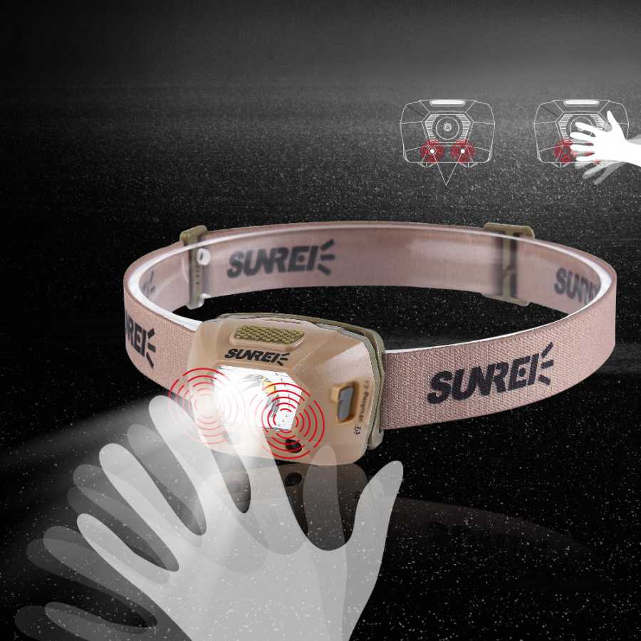 iFishing-Li фонарь налобный (коричневый (230 LM) - 4 режима)