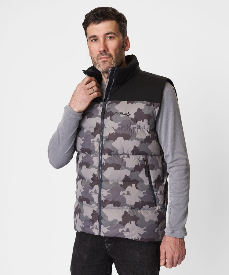 Жилет пуховый Nansen R Мужской (S, J310/принт/черный, , , , , )