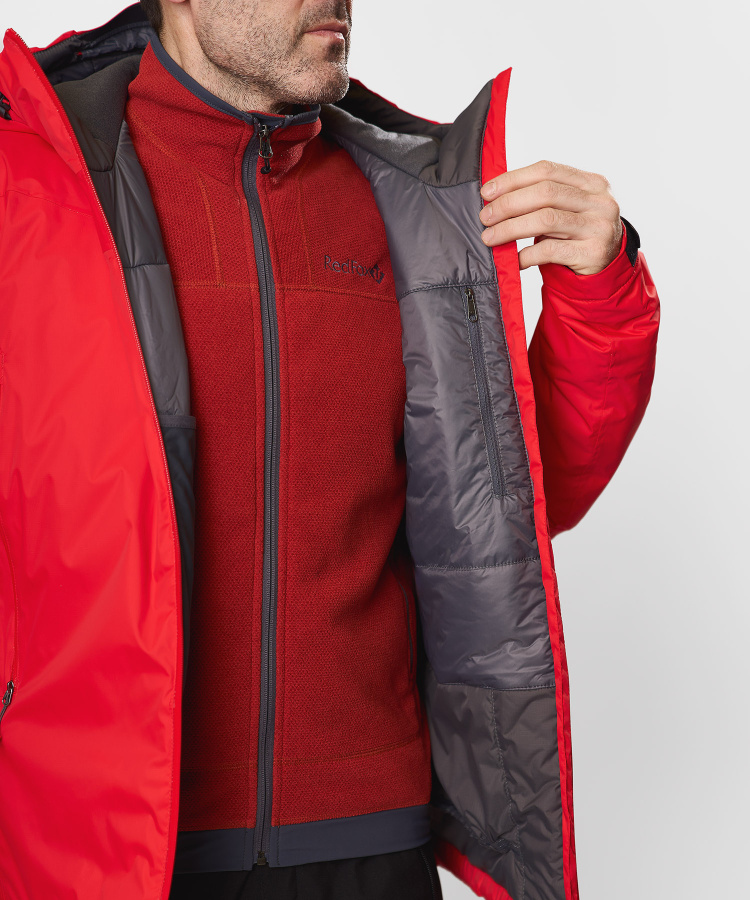 Куртка утепленная Cheget Мужская (M, 1300/красный, , , )