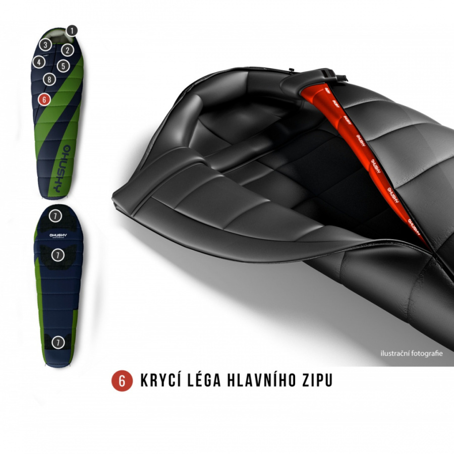 ESPACE -6°С 210х85 спальный мешок (InsuFil, левый)