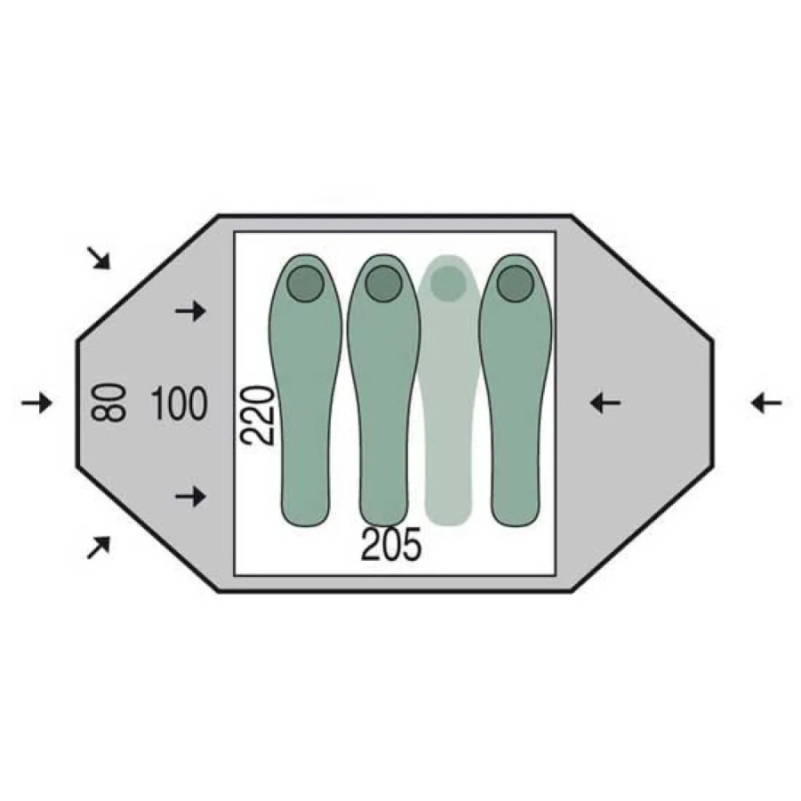 Палатка Tomado 3 Duralu (, Green, , , , , )