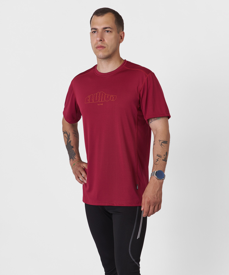 Футболка Interline Мужская (S, 1100/бордовый, , , , , )