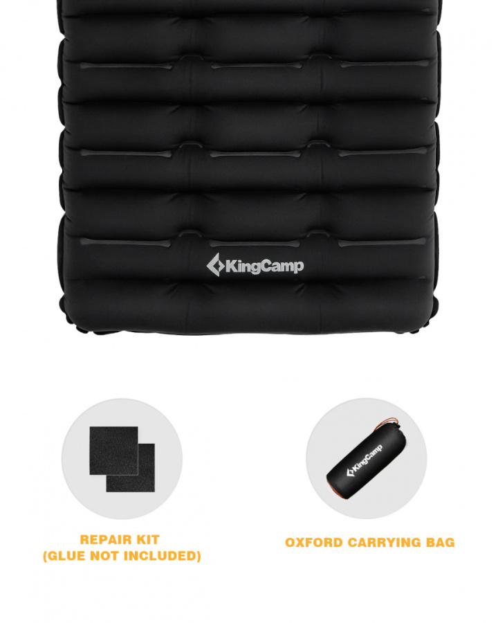 1905 SUPER COMFORT SINGLE коврик надувной (чёрный, 190х63х10)