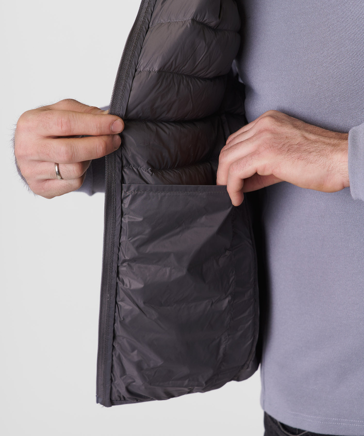 Жилет пуховый Town Мужской (XL, 4000/серый, , , , , )