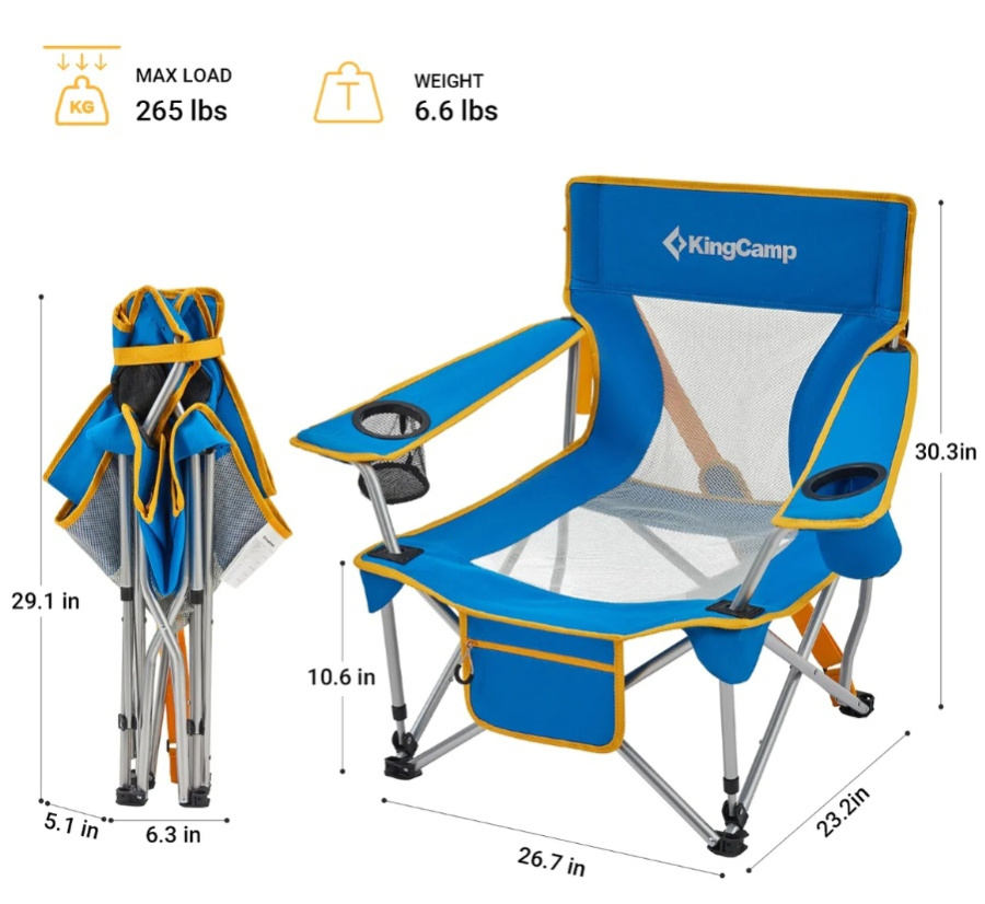 2135 Larch Beech chair кресло скл. сталь (синий)