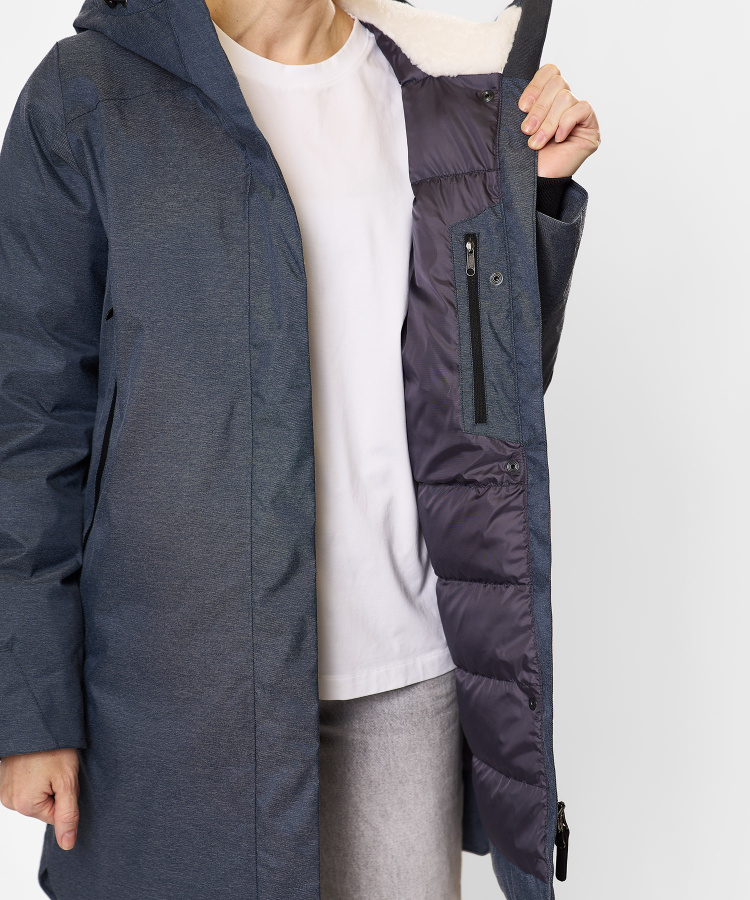 Полупальто пуховое Atalaya II Женское (M, 9900/черно-синий, , , , , , )