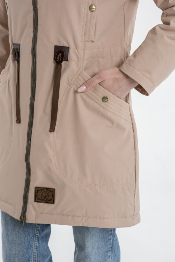 *Парка жен. арт. 48275 (170, Пудра, 96, 104, , , )