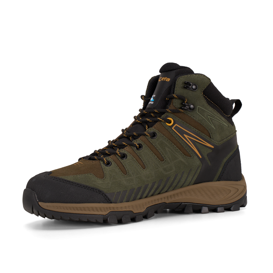 Ботинки THUNDER LEATHER MID WP (42.5, DARK GREEN / HONEY, , , , , )