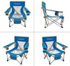 2135 Larch Beech chair кресло скл. сталь (синий)